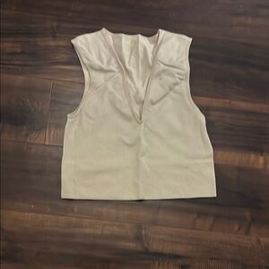 Primark Tan Fitted Sleeveless Crop Top